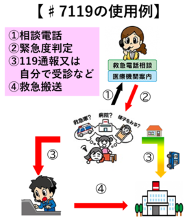 ♯7119の活用図