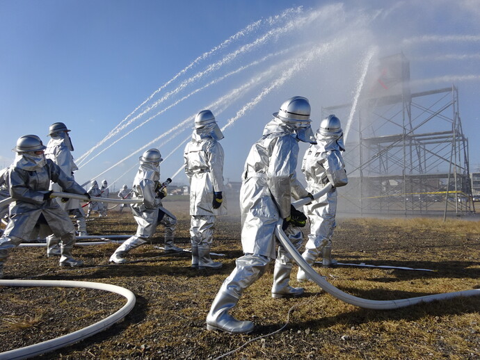 写真:訓練の様子