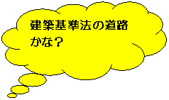 建築基準法の道路かな？