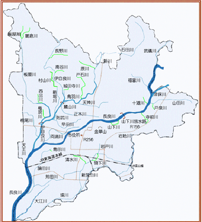 地図：河川位置図