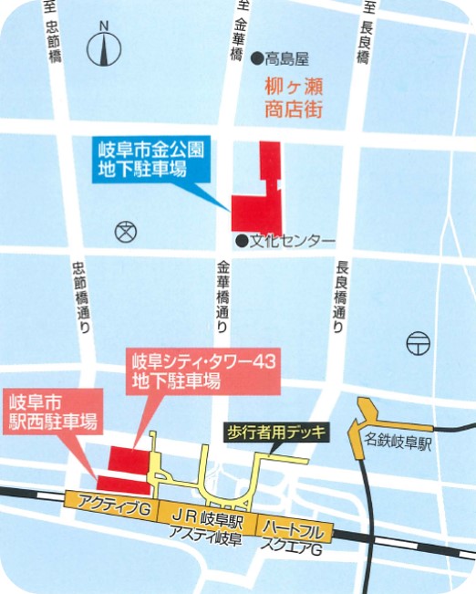 地図：駐車場位置図