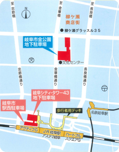地図：駐車場位置図