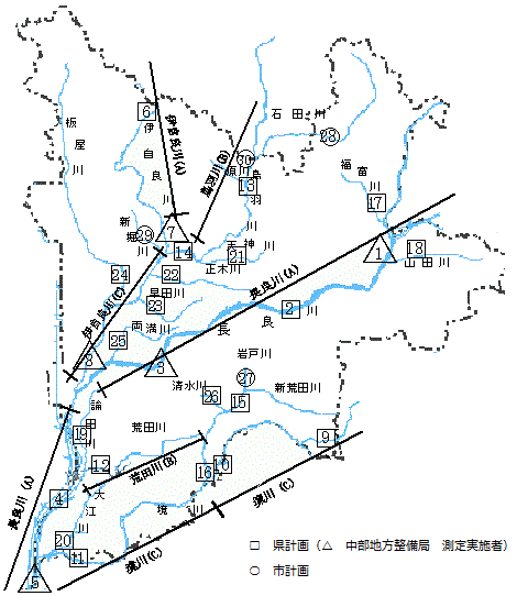 地図：測定地点図