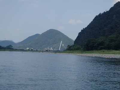 写真：水浴場として利用される長良川中流域