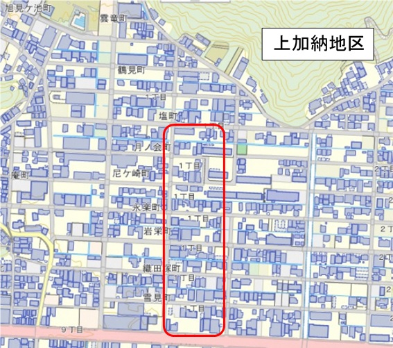 地図：上加納地区