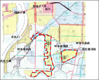 特例地域番号4から6の地図