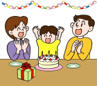 イラスト：誕生日会