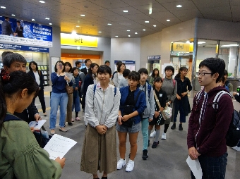 写真：出発式