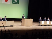 写真：子ども会育成連合会会長あいさつ