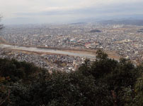 写真：金華山から見た岐阜市内