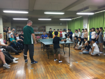 photo: playing table tennis with children