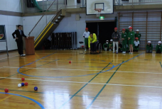 photo: playing boccia with children