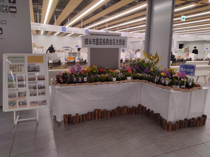 写真:花き展示の様子