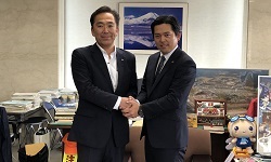 写真：広野町長 遠藤智氏と市長
