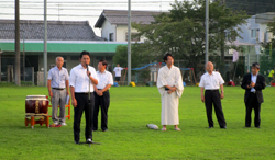 写真：あいさつする市長2（8月18日）