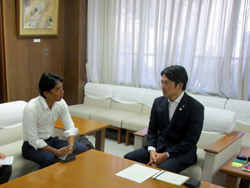 写真：面談する市長2（9月20日）