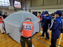 写真：総合防災訓練に出席