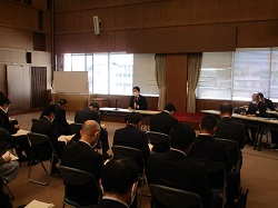 写真：当初予算編成方針説明会の様子