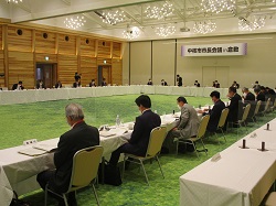 写真：中核市市長会議in倉敷に出席する市長