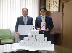 写真：吉村和彦氏と市長