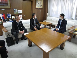 写真：面談する市長6（12月28日）