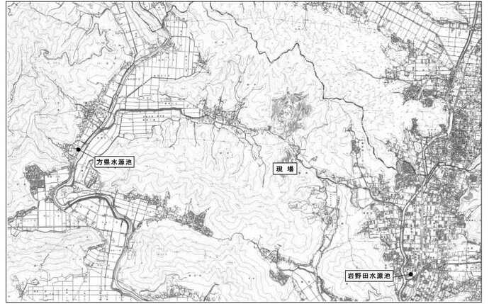 地図：水源池位置200909