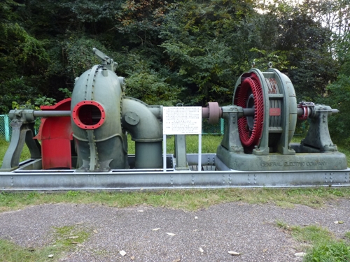 写真：水力発電機