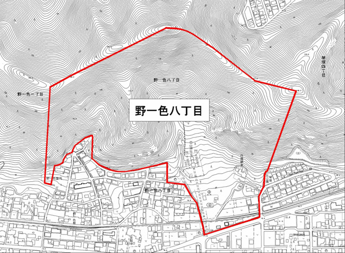 地図：野一色八丁目