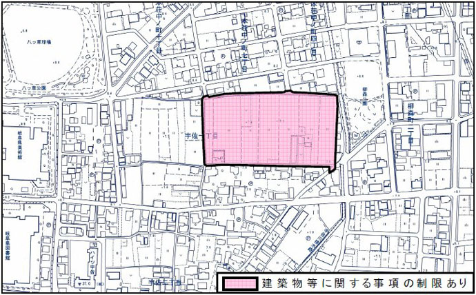 地図：宇佐一丁目東地区