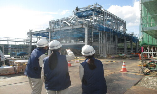 ○鉄骨造建築物の現場確認