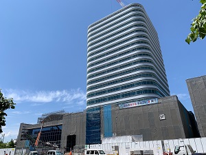写真：新庁舎棟の進捗状況
