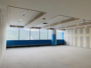 写真:個室の施工状況
