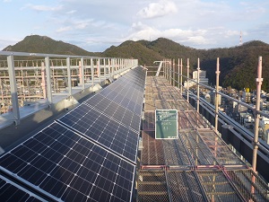 写真:太陽光パネルの設置状況