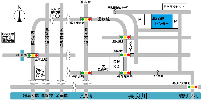 北保健センター　詳細地図