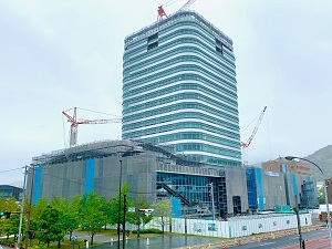 写真：新庁舎の工事写真