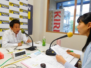 写真：ラジオ収録（平成29年5月26日）