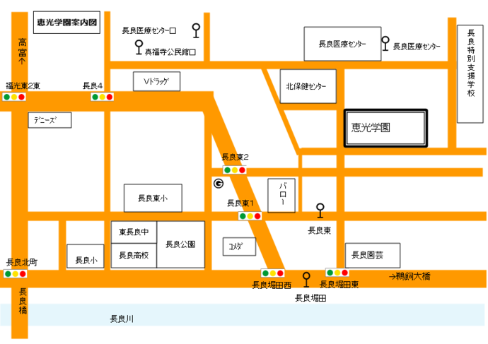 地図：学園案内図