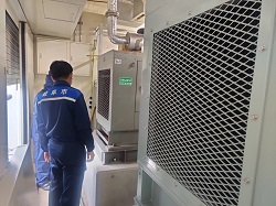 一日市場排水機場を視察（同所）