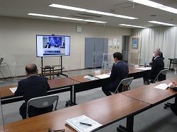 同、国土交通省中部地方整備局河川部長 田中敬也氏にオンラインで提言及び意見交換