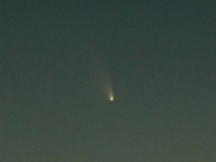 パンスターズ彗星のアップ写真