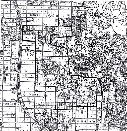 地図：中・小野地区
