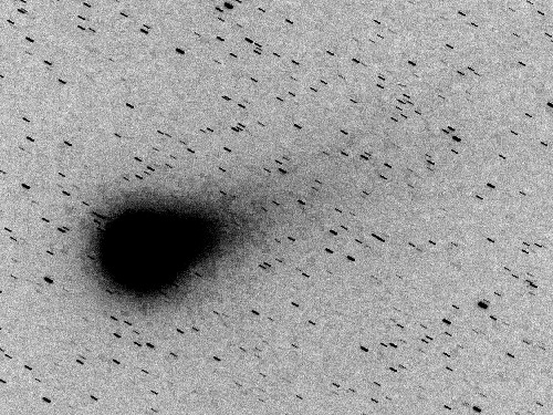 ラブジョイ彗星のコントラスト調整した写真