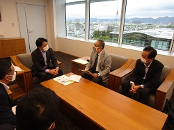 高島屋南市街地再開発組合副理事長 福井雅一氏と面談