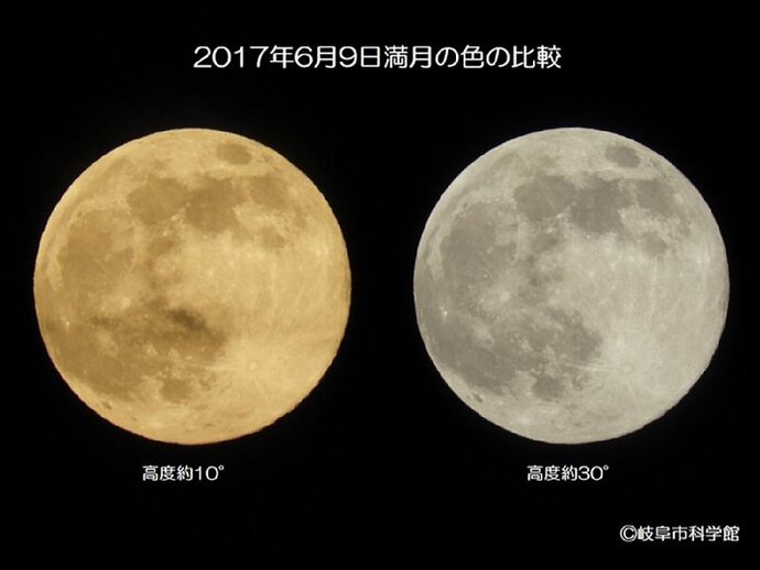 月の大きさ比較の写真