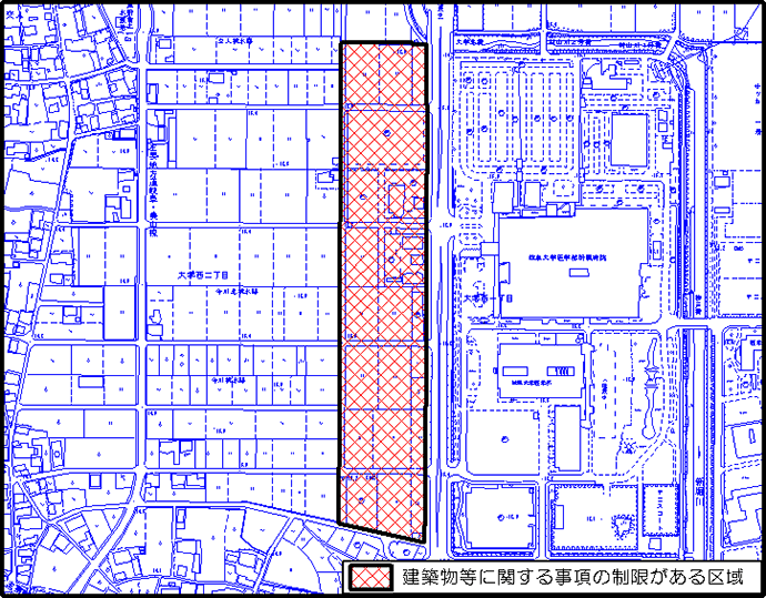 大学西地区地区計画区域