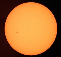 太陽黒点の画像