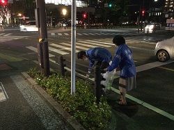 岐阜市職員による美化運動に参加（JR岐阜駅周辺）