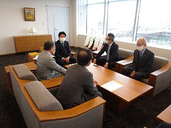 一般社団法人岐阜県設備工業協会会長 荒川晶一氏ほかと面談