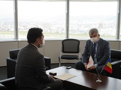 駐日ルーマニア特命全権大使ドランガ・オヴィディウ氏と面談