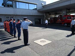 岐阜市消防本部瑞穂消防署を視察（同署）